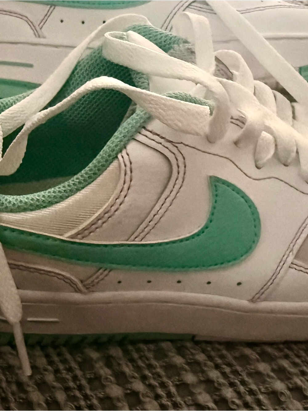 Nike Sneakers with Mint Green Swoosh - Picture 5 of 6